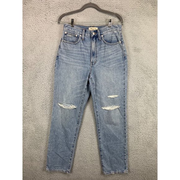 Madewell Denim - Madewell Jeans Womens 27 Blue Distressed The Perfect Vintage Straight Ladies NEW